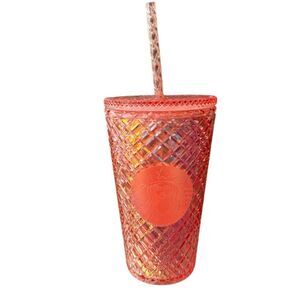 Starbucks Rose Gold Jeweled Tumbler 16 oz. Insulated Cup Winter Holiday Release